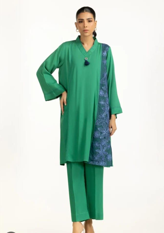 Arabic Linen Embroidered Co-Ord Set BY IDEAS