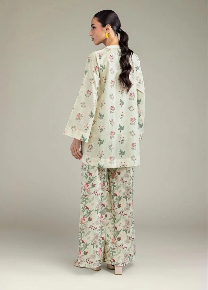 KHADDI Printed | Cambric Floral Cambric Kurta and Pants